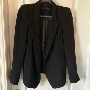 Rare Zara Woman Black Label Structured Blazer